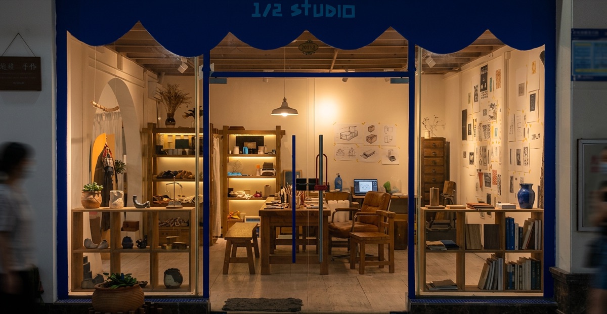 The dimidium studio storefront